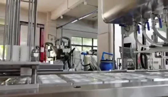 Automatic Spoon Honey Packing Machine Honey Cup Filling Plastic Products Tray Sealing Machine Mask Massage Food Packaging Filling Machine