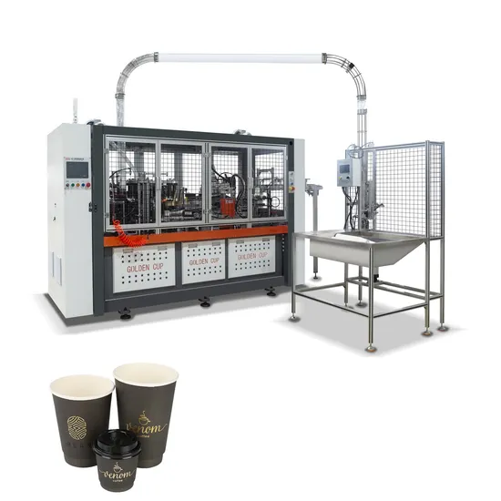 Machines à grande vitesse de fabrication de tasses de papier de tasse de café formant la machine avec le système d'inspection et l'emballage