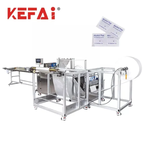 Machine à emballer de tissu d'écouvillon d'alcool de nettoyage de Kefai