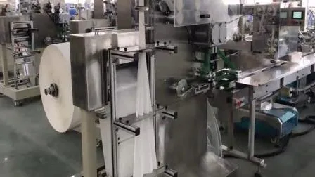 Machine d'emballage automatique de couteau de fourchette de cuillère de ensemble de couverts de serviette jetables à grande vitesse